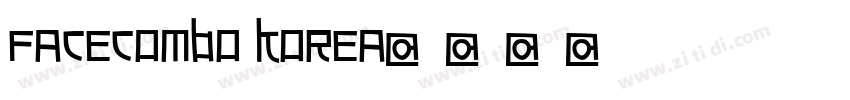 FACECOMBO KOREA字体转换